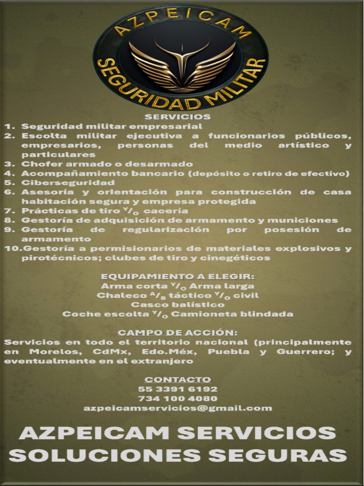 Servicios y contacto